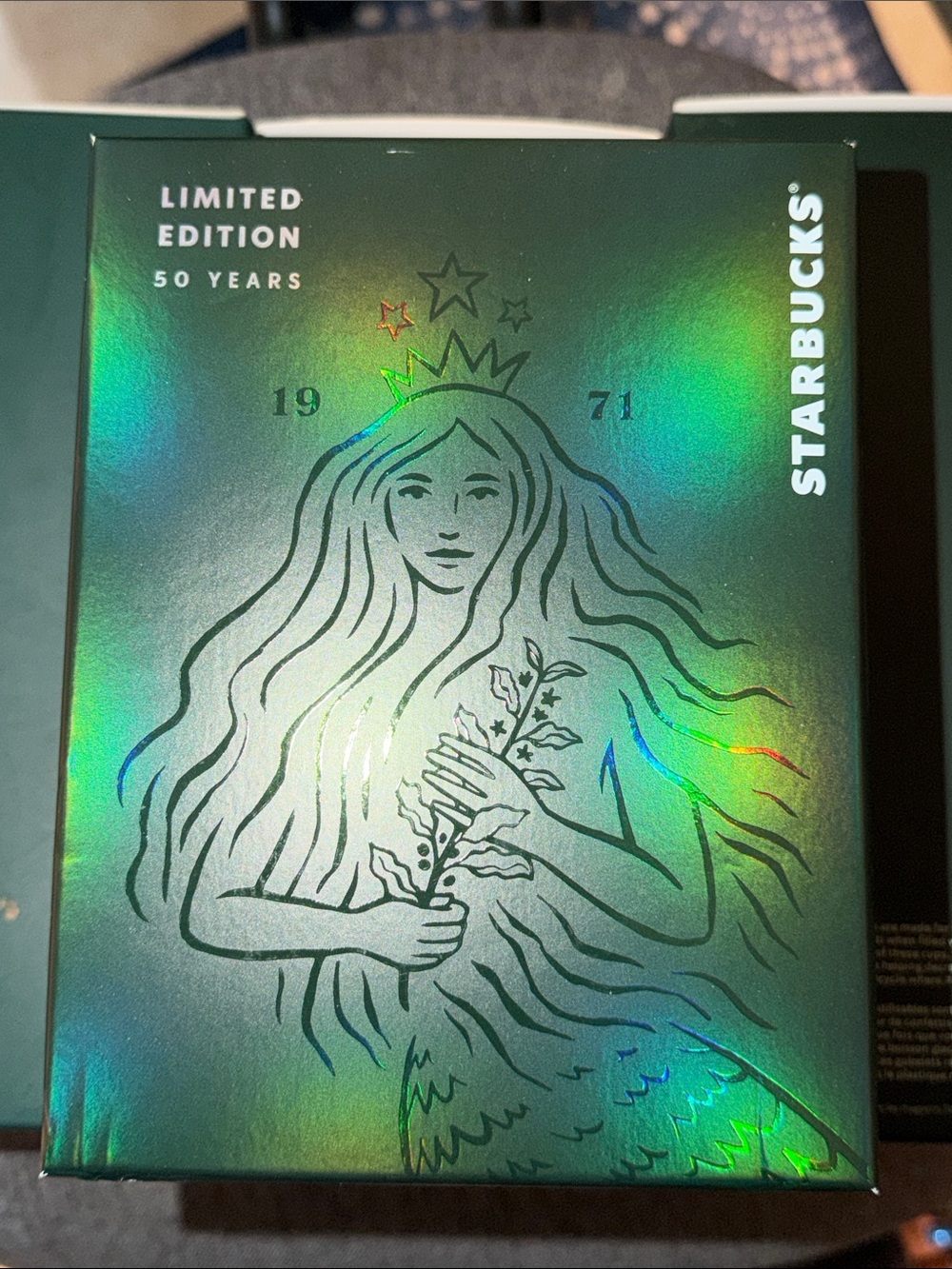 Starbucks Holographic Green Siren Poster